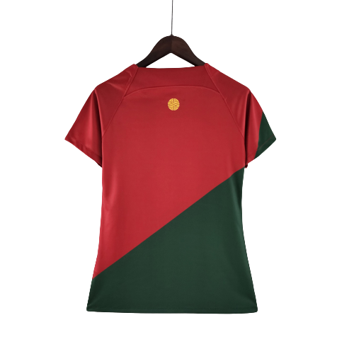 Camisa Feminina Portugal 22/23 Vinho e Verde