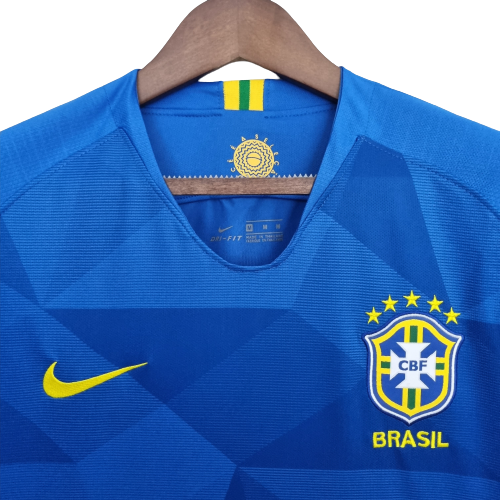 Camisa Seleção Brasileira Retrô 2018 Azul
