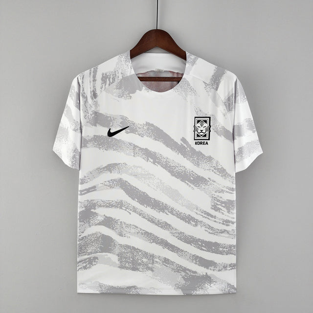 Camisa de Treino Seleção Coréia do Sul 2022 Branco e Cinza