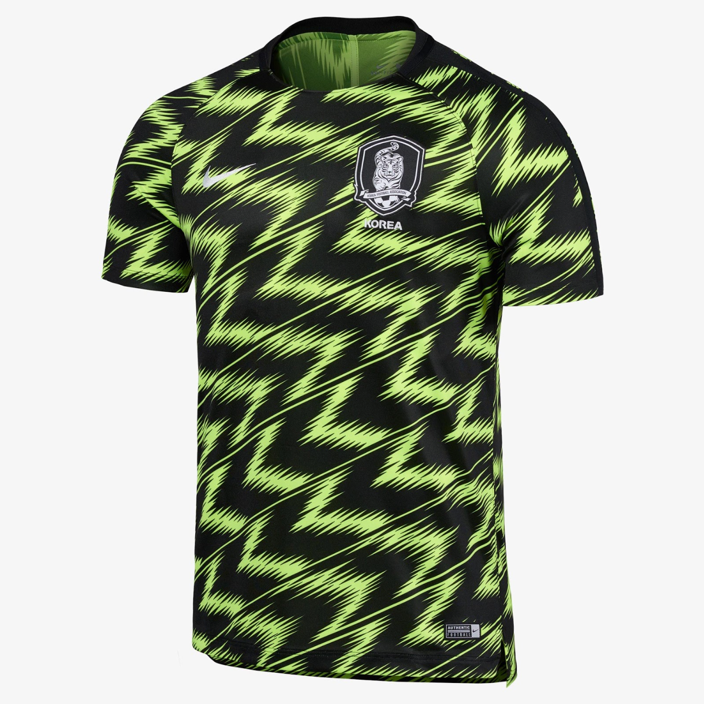 Camisa Pré-treino Seleção Coréia do Sul 2022 Preto e Verde