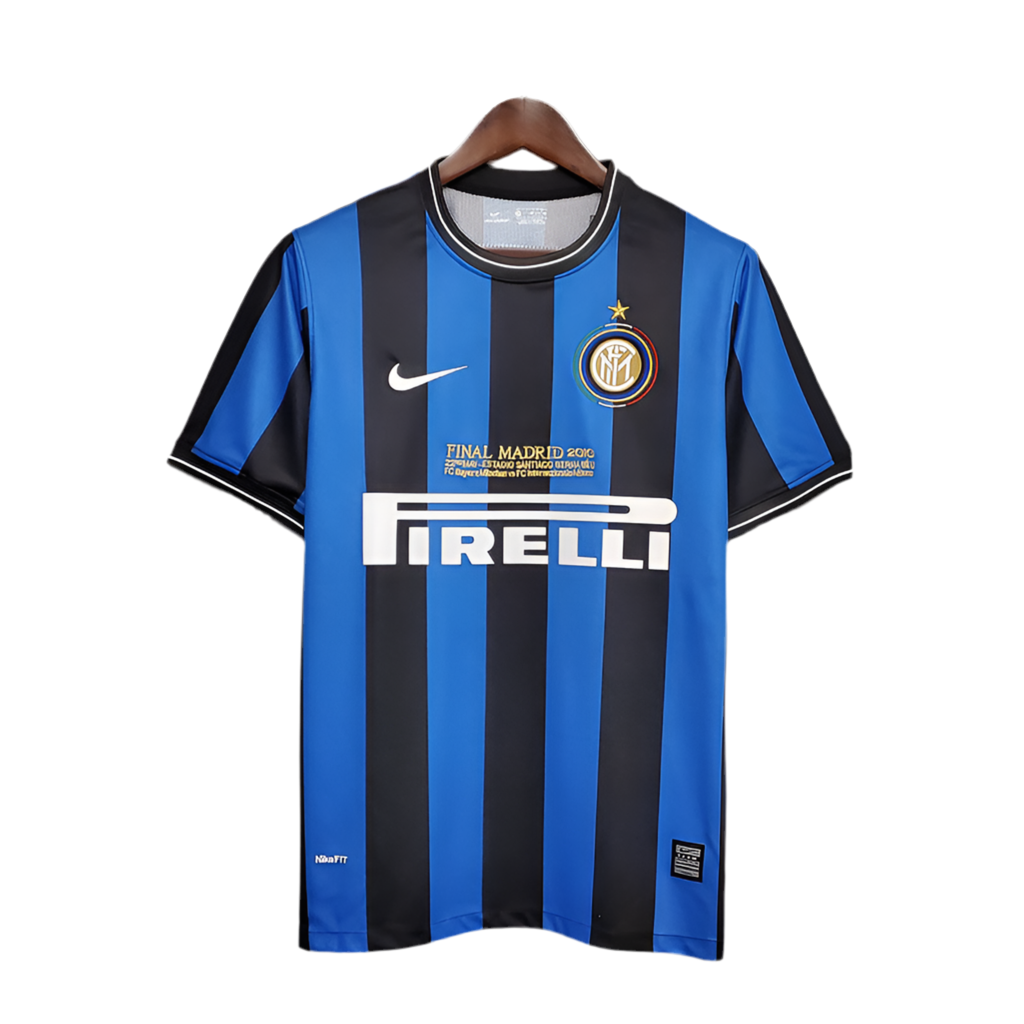 Camisa Inter de Milão Retrô 2010 Azul e Preta