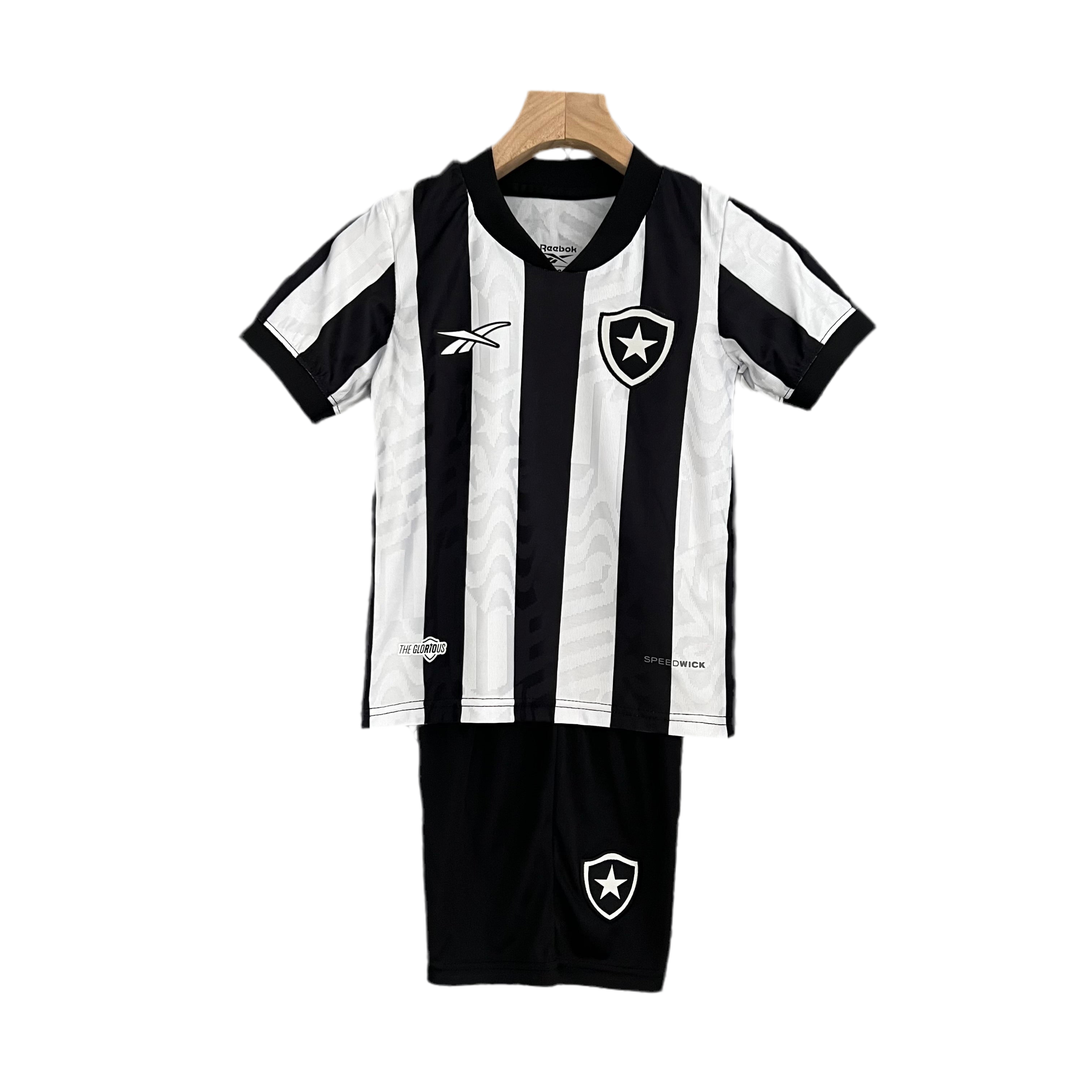 Kit infantil Botafogo I 24/25 - Branco e Preto