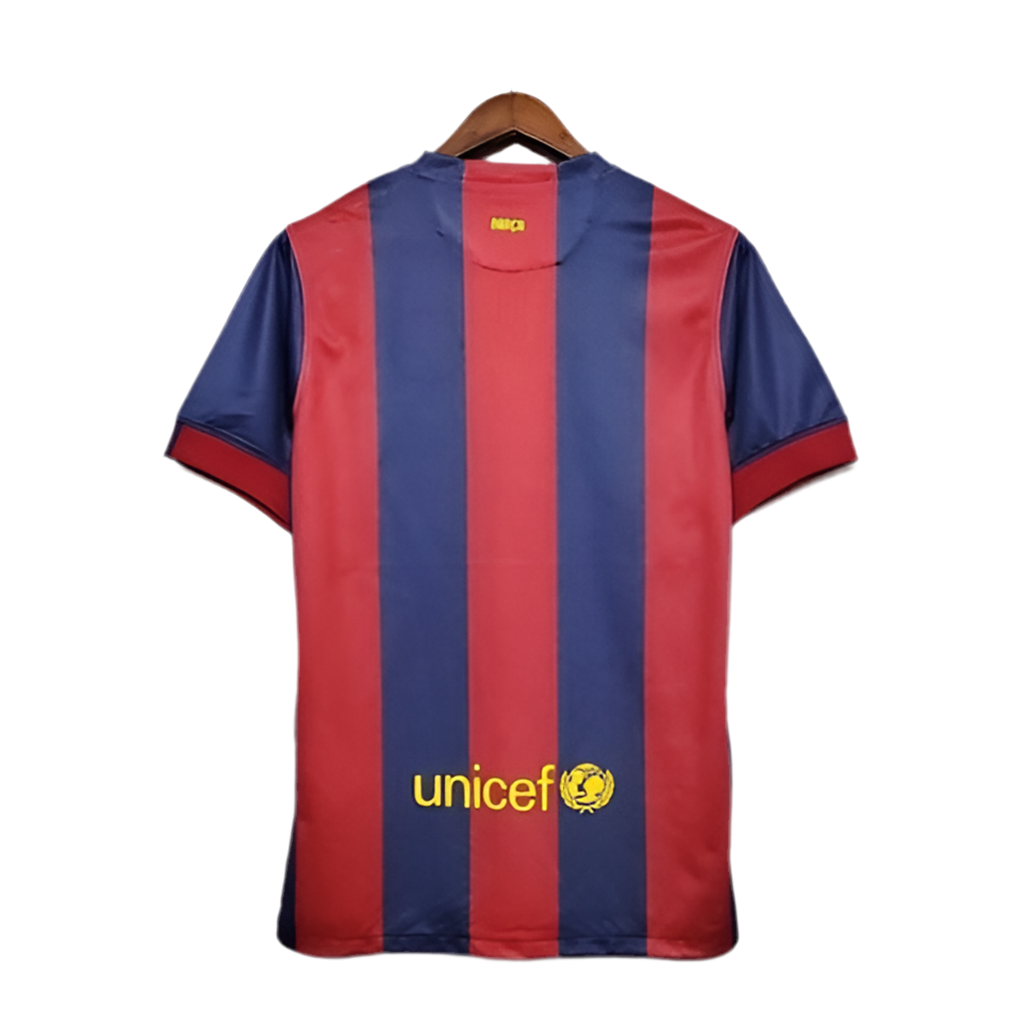 Camisa Barcelona Retrô 2014/2015 Azul e Grená