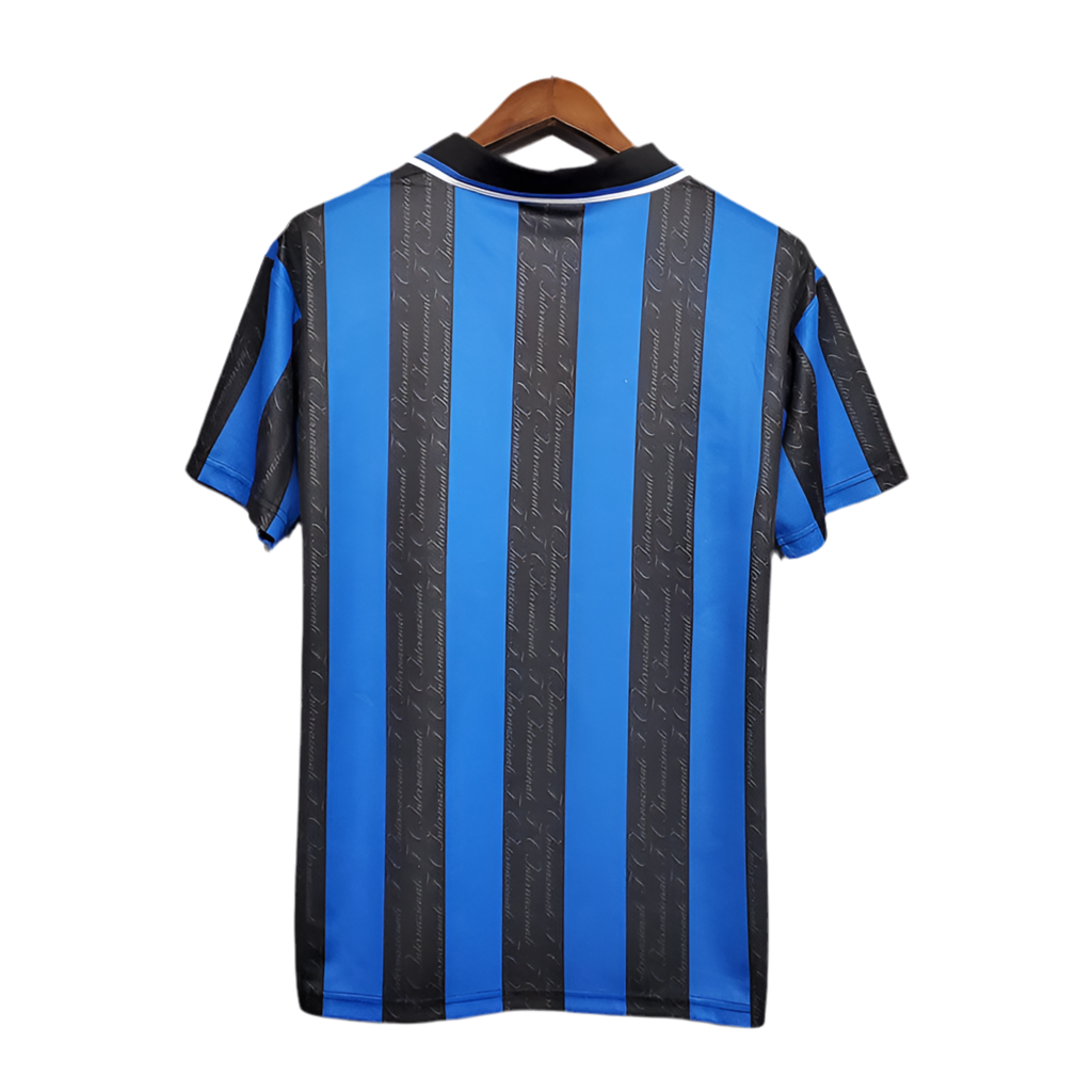 Camisa Inter de Milão Retrô 1997/1998 Azul e Preta