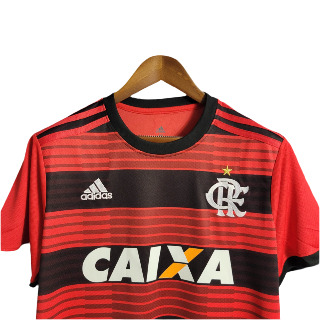 Camisa Flamengo Retrô 2018/2019 - Vermelha e Preta