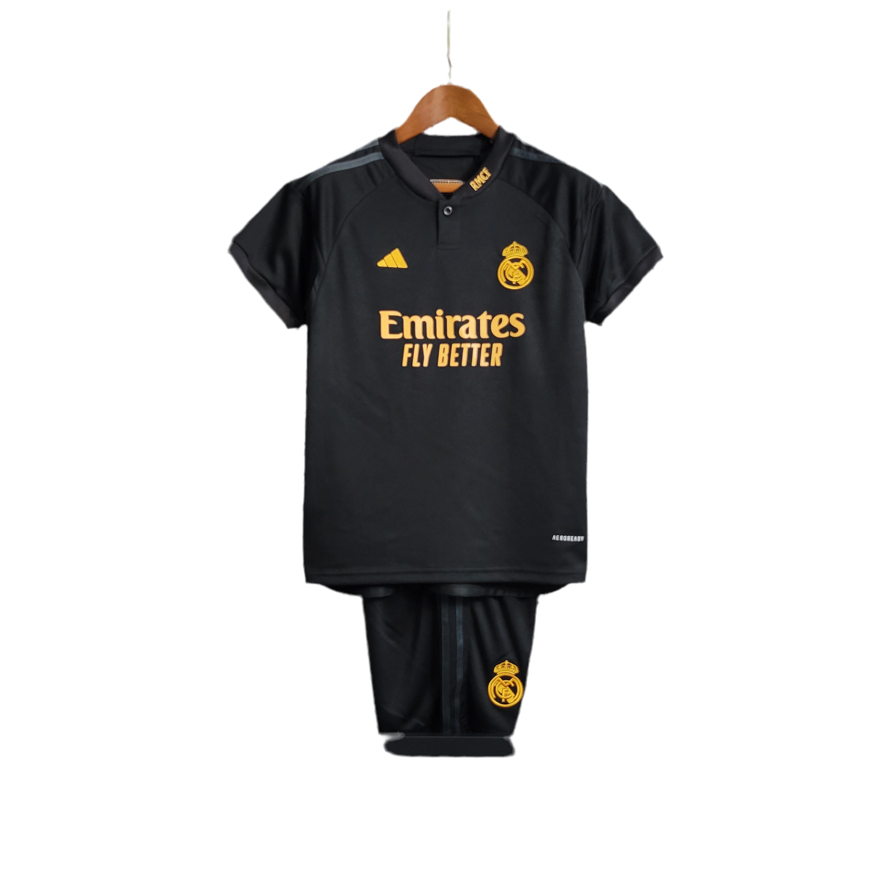 Kit infantil Real Madrid III 23/24 Preto