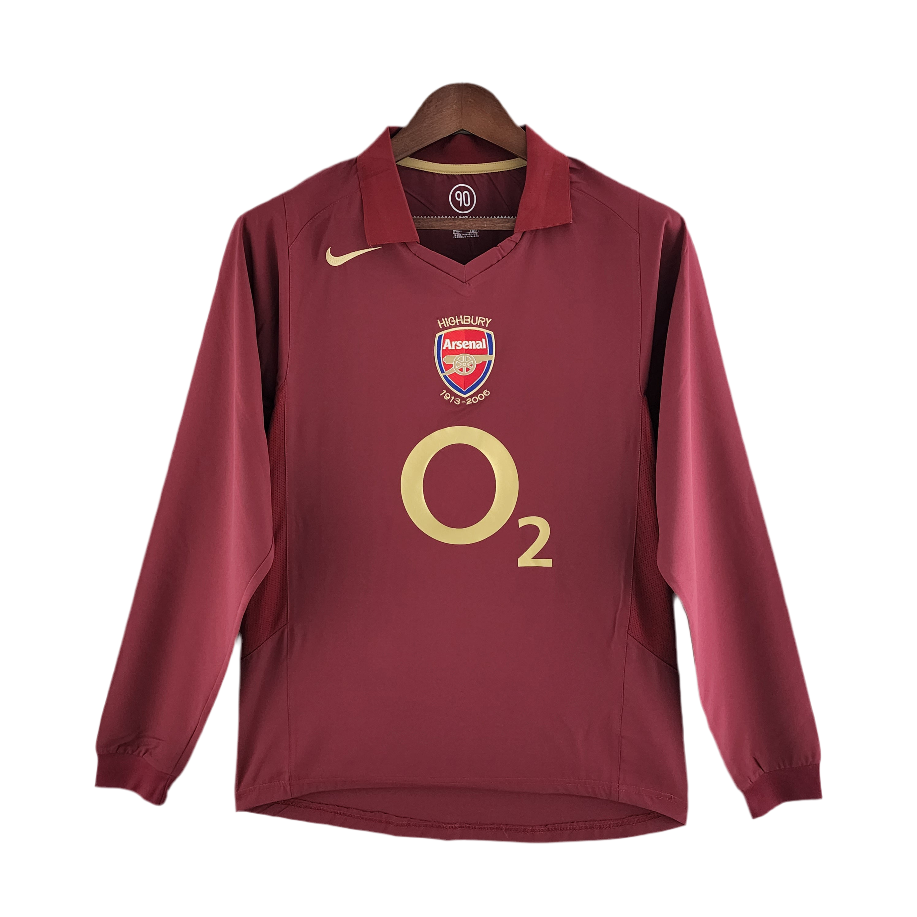 Camisa Manga Longa Arsenal 05/06 Bordo
