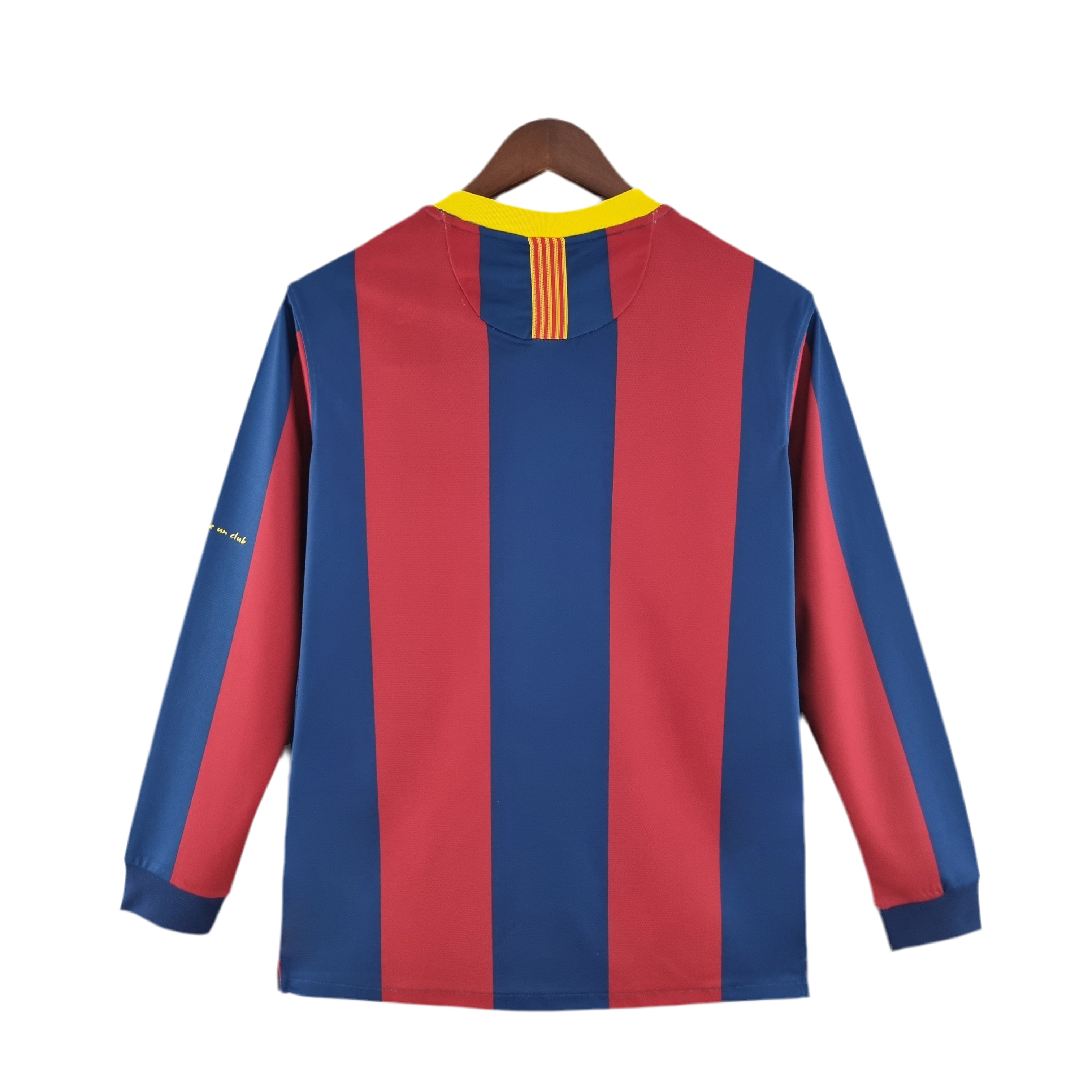 Camisa Manga Longa Barcelona 10/11 Grená
