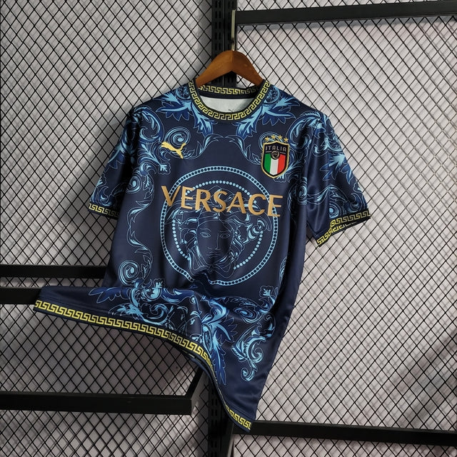 Camisa Seleção Itália x Versace - Azul