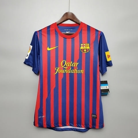 Camisa Barcelona Retrô 2011/2012 Azul e Grená