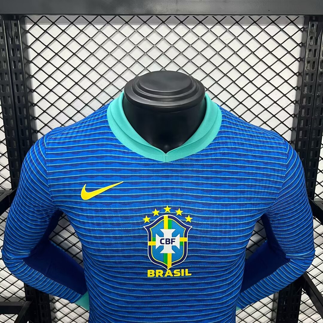 Camisa Manga Longa Seleção Brasil II 2024/25 - Azul