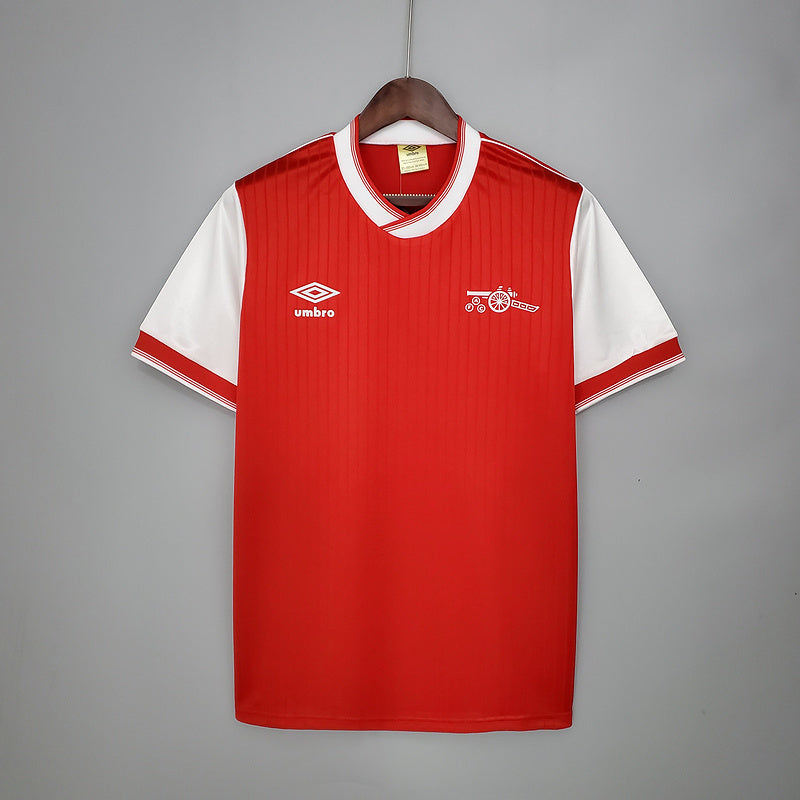 Camisa Arsenal Retrô 1983/1986 Vermelha e Branca