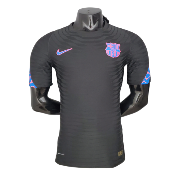 Camisa Barcelona Treino 21/22 - Preta - Jogador