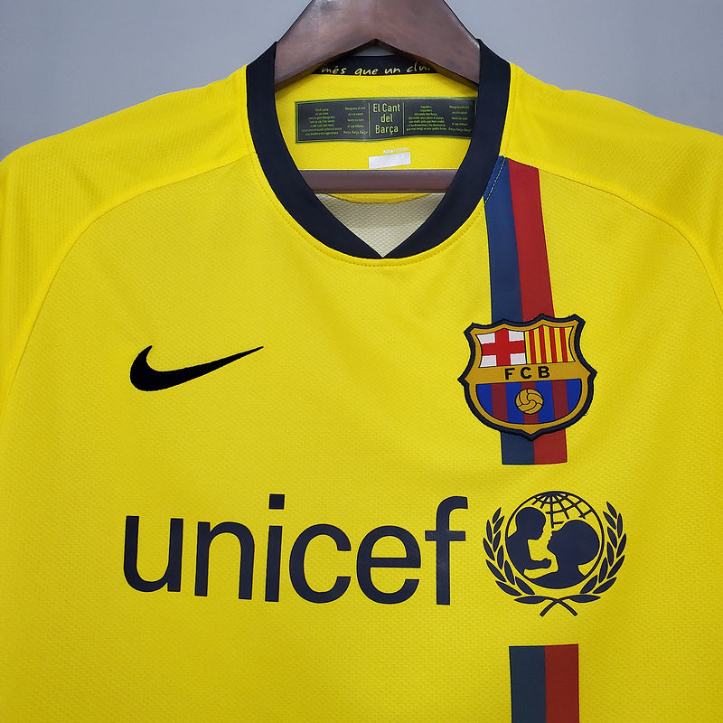 Camisa Barcelona Retrô 2008/2009 Amarela
