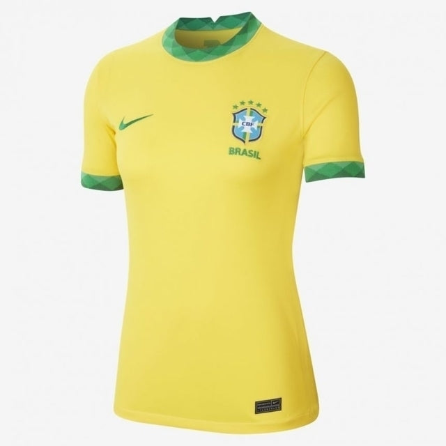 Camisa Feminina Seleção Brasil I 21/22 Amarela
