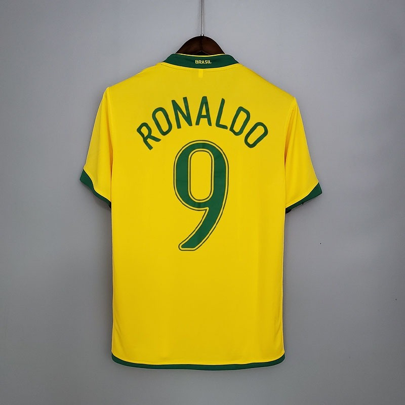 Camisa Seleção Brasileira Retrô 2006 Amarela