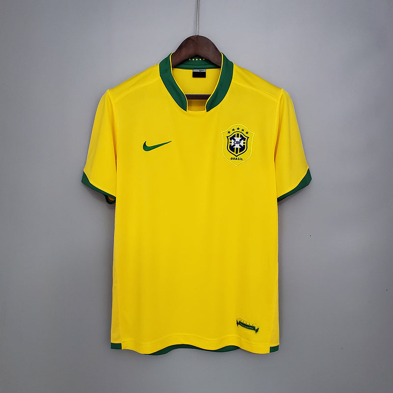 Camisa Seleção Brasileira Retrô 2006 Amarela