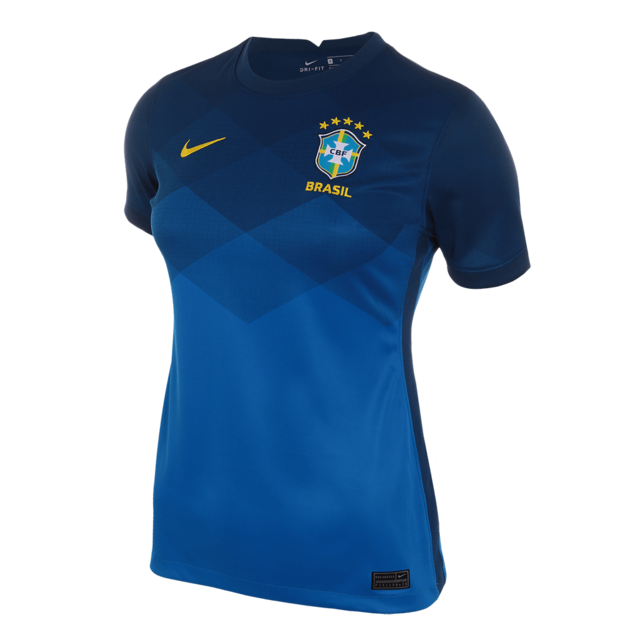 Camisa Feminina Seleção Brasil II 21/22 Azul