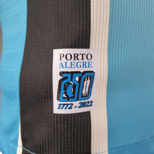 Camisa Grêmio I 22/23 - Preta, Branca e Azul - Masculino Jogador