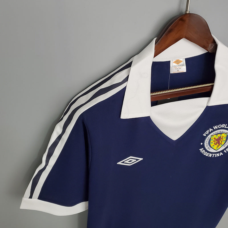 Camisa Escócia Retrô 1978 Azul