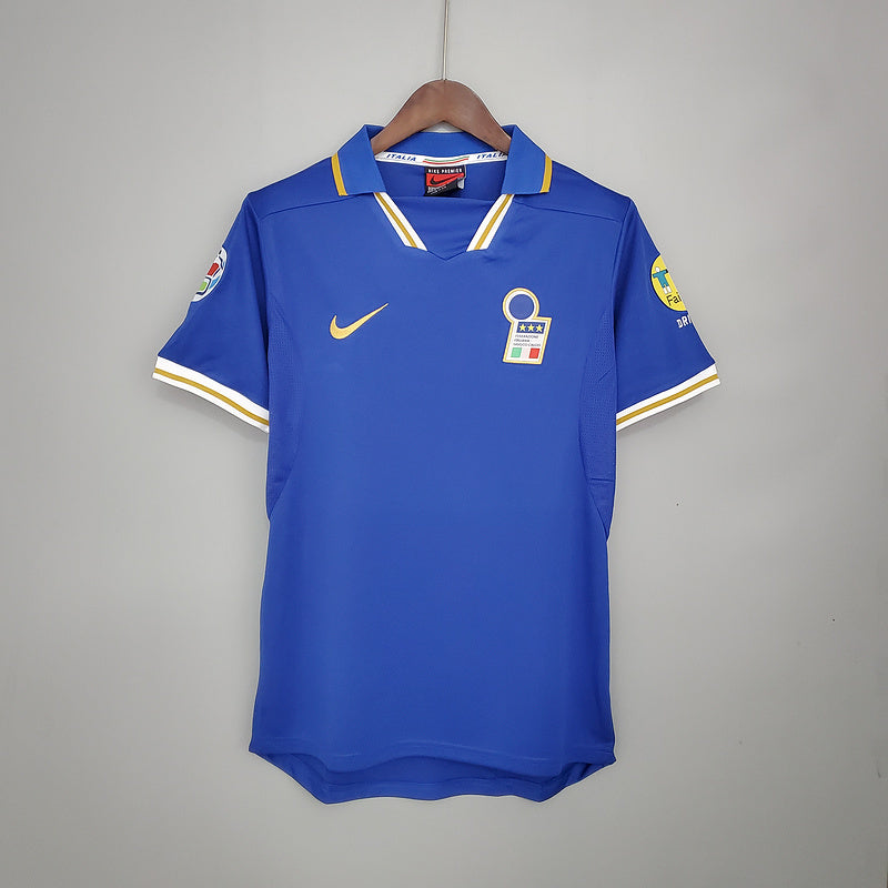 Camisa Itália Retrô 1996 Azul