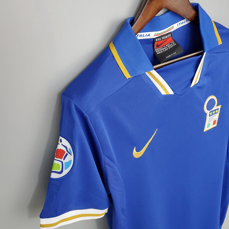 Camisa Itália Retrô 1996 Azul