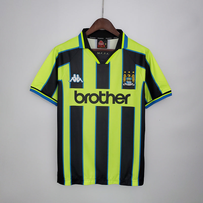 Camisa Manchester City Retrô 1998/1999 Amarela e Preta
