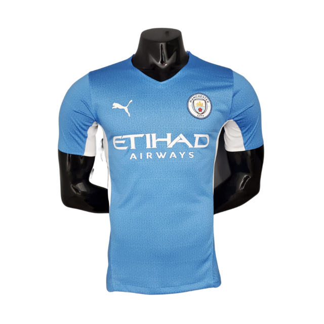 Camisa Manchester City I 21/22 - Azul - Masculino Jogador