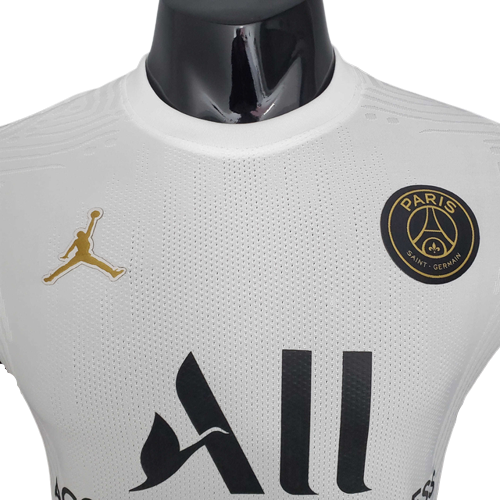 Camisa PSG 21/22 - Branca e Roxa - Jordan - Jogador