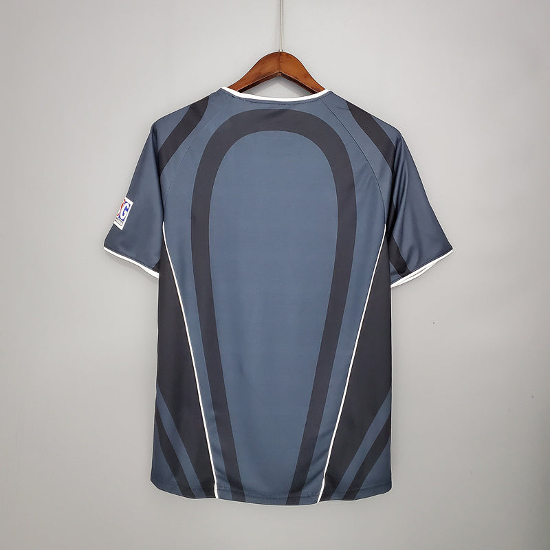 Camisa PSG Retrô 2001/2002 Cinza e Preta