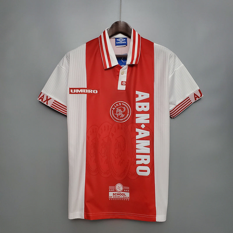 Camisa Ajax Retrô 1997/1998 Vermelha e Branca