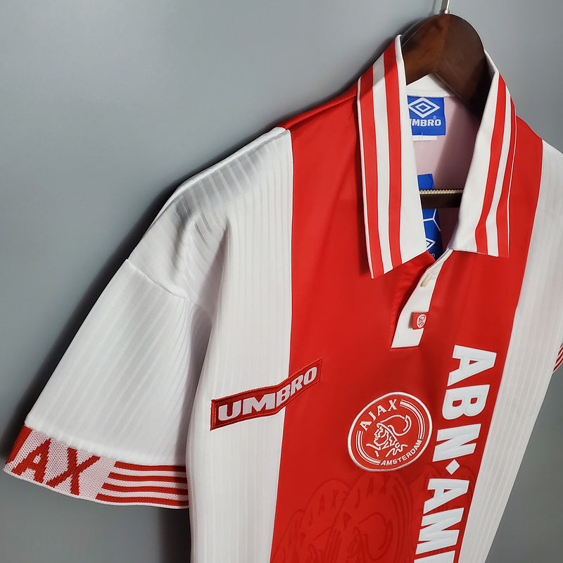 Camisa Ajax Retrô 1997/1998 Vermelha e Branca