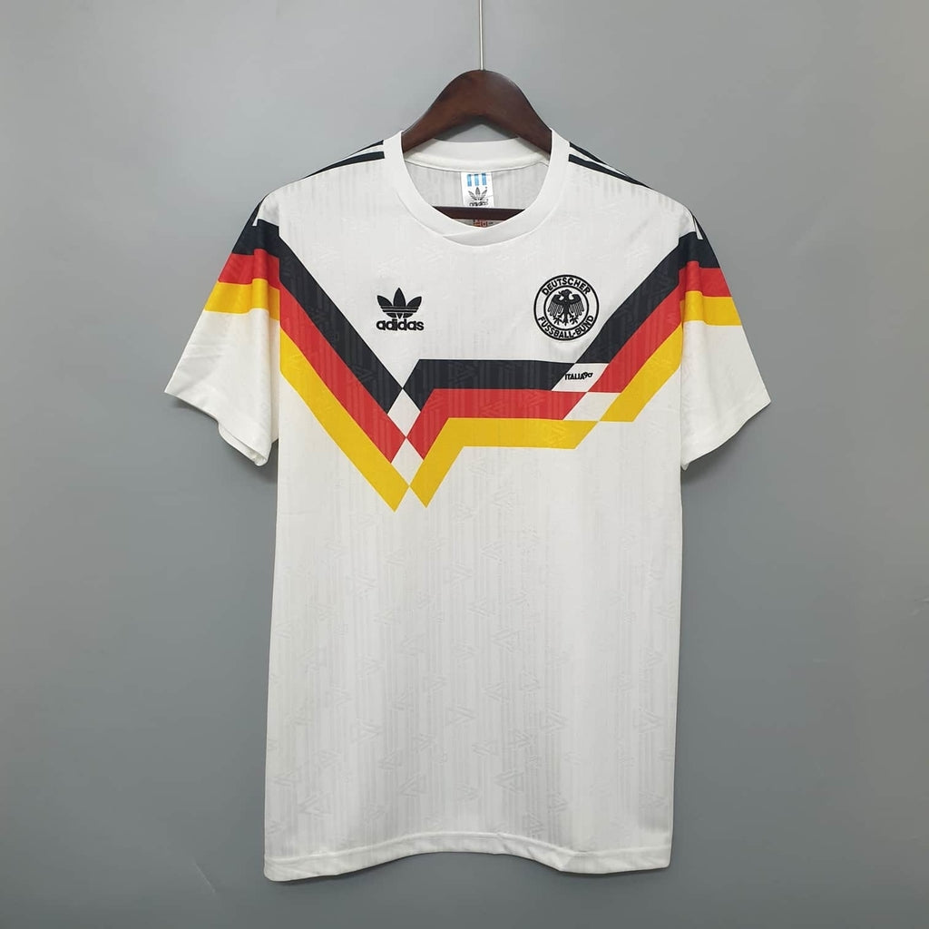 Camisa Seleção Alemanha Retrô 1990 Branca