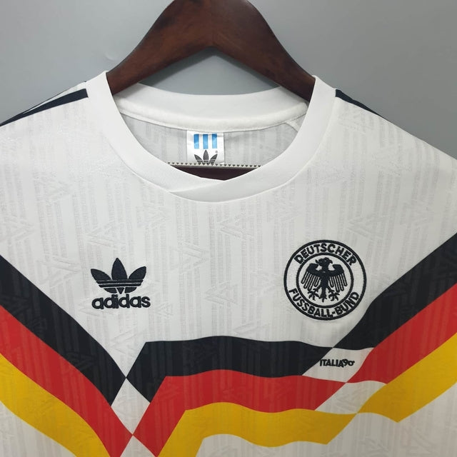 Camisa Seleção Alemanha Retrô 1990 Branca