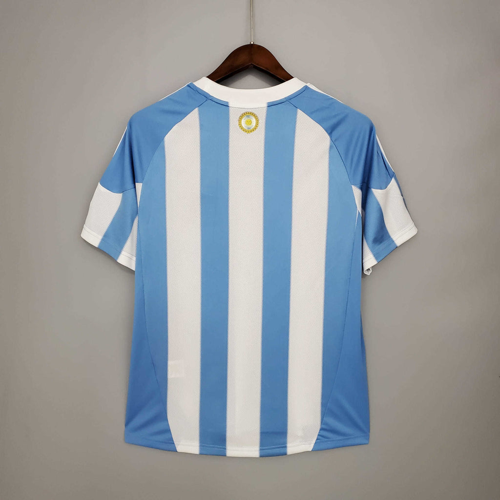 Camisa Argentina Retrô 2010 Azul e Branca