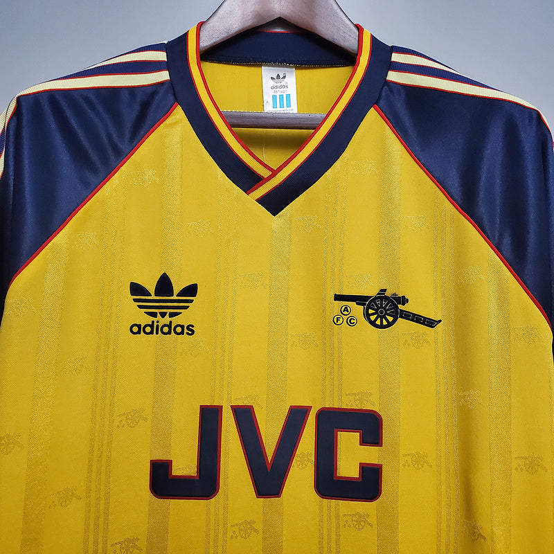 Camisa Arsenal Retrô 1988/1989 Amarela
