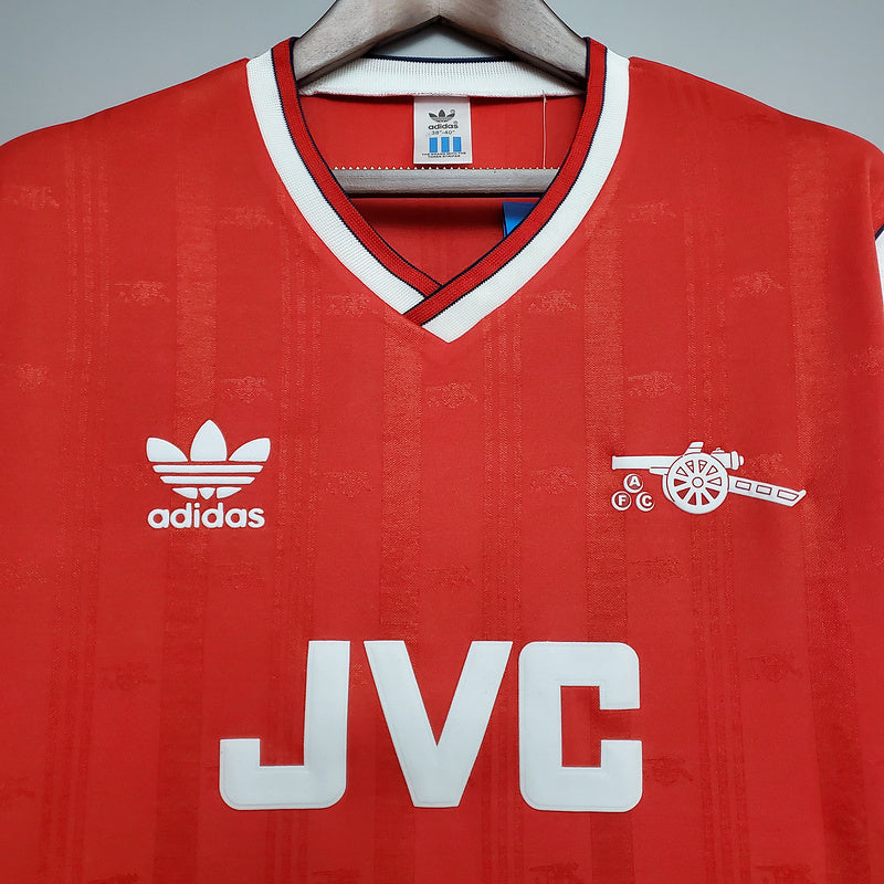 Camisa Arsenal Retrô 1988/1989 Vermelha
