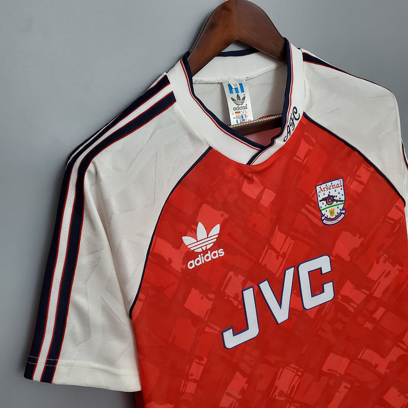 Camisa Arsenal Retrô 1990/1992 Vermelha