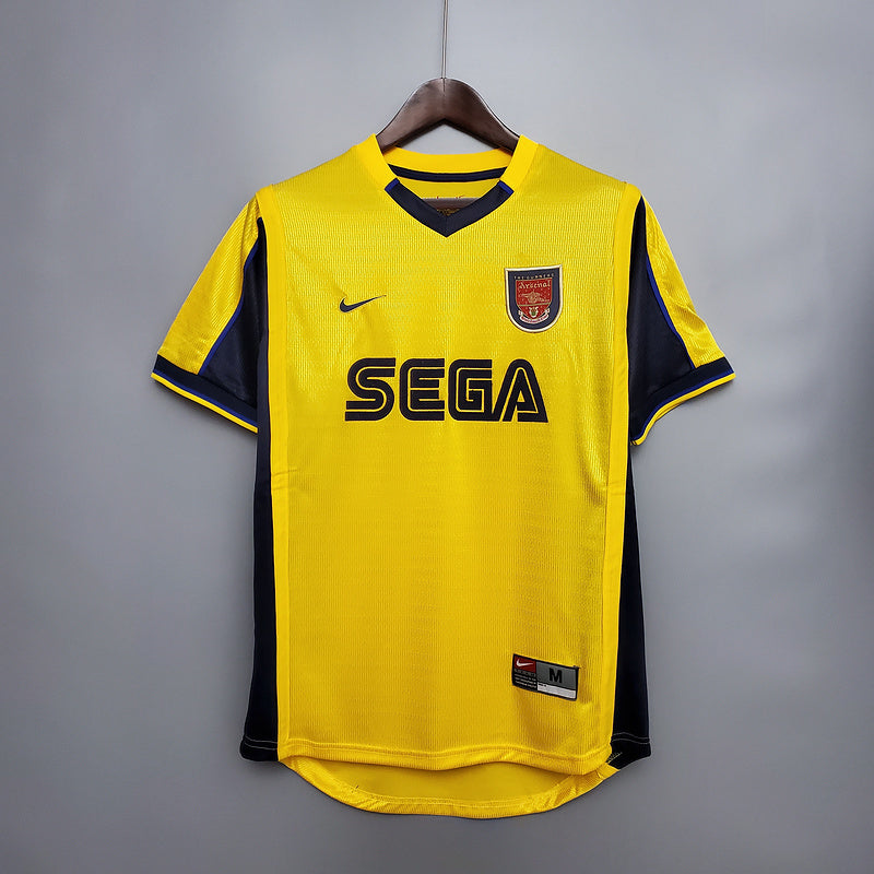 Camisa Arsenal Retrô 1999/2000 Amarela