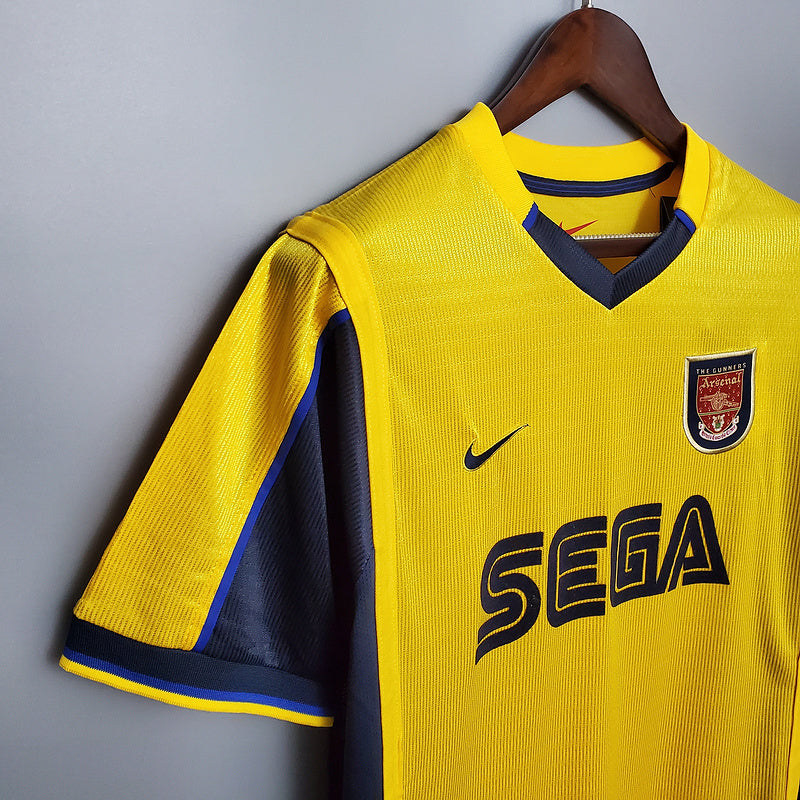 Camisa Arsenal Retrô 1999/2000 Amarela