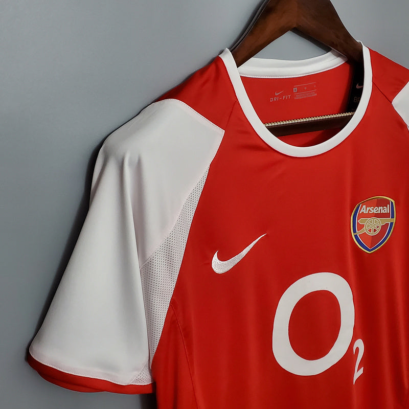 Camisa Arsenal Retrô 2002/2004 Vermelha
