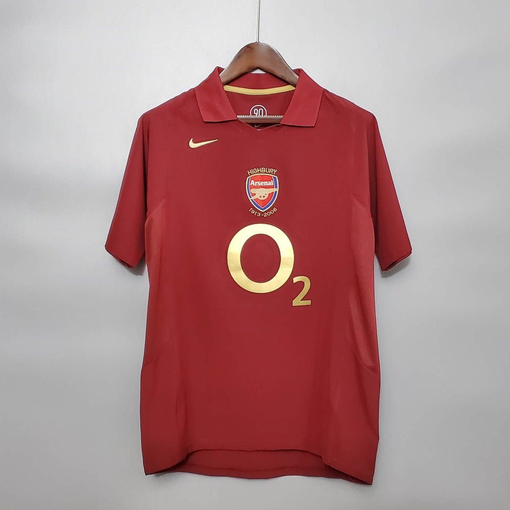 Camisa Arsenal Retrô 2005/2006 Vinho