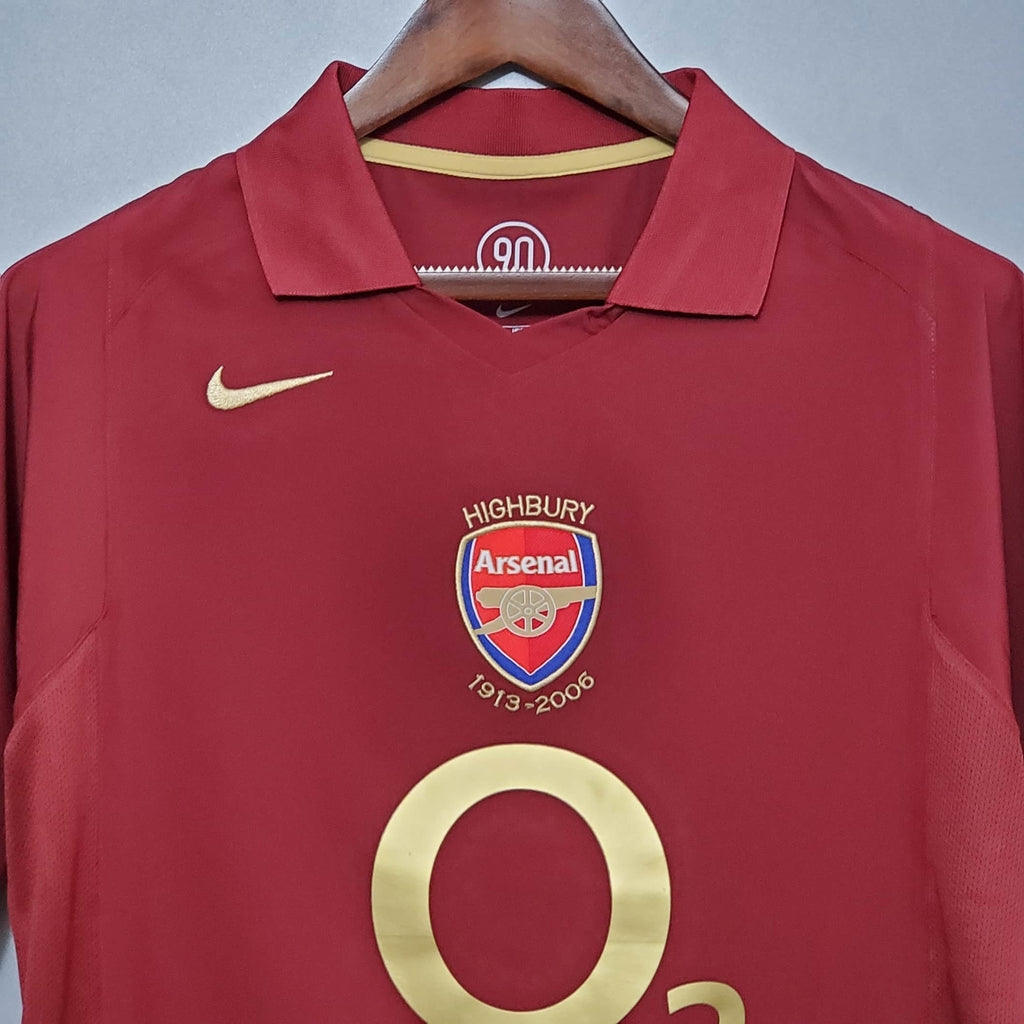 Camisa Arsenal Retrô 2005/2006 Vinho