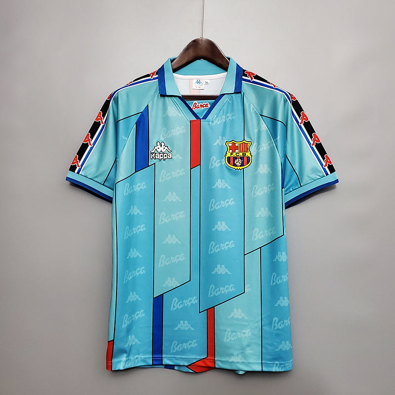 Camisa Barcelona Retrô 1996/1997 Azul Clara