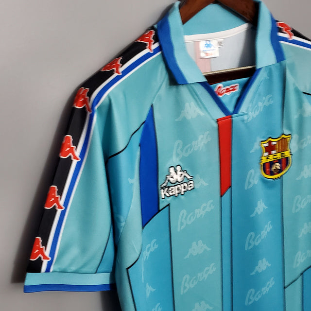 Camisa Barcelona Retrô 1996/1997 Azul Clara