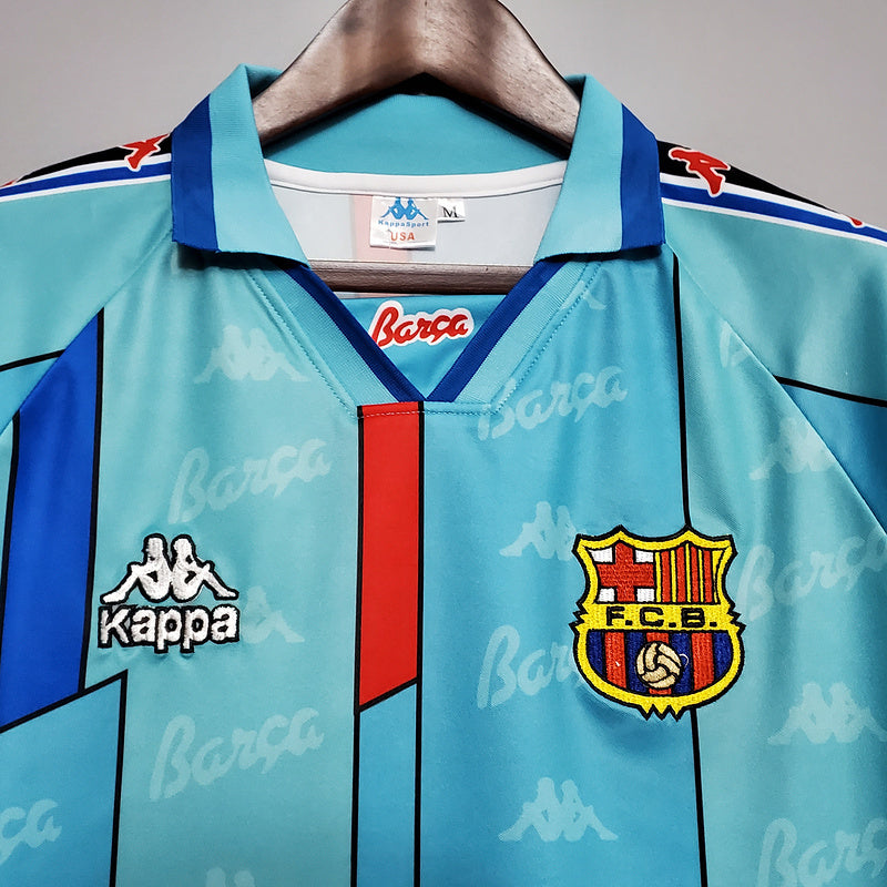 Camisa Barcelona Retrô 1996/1997 Azul Clara