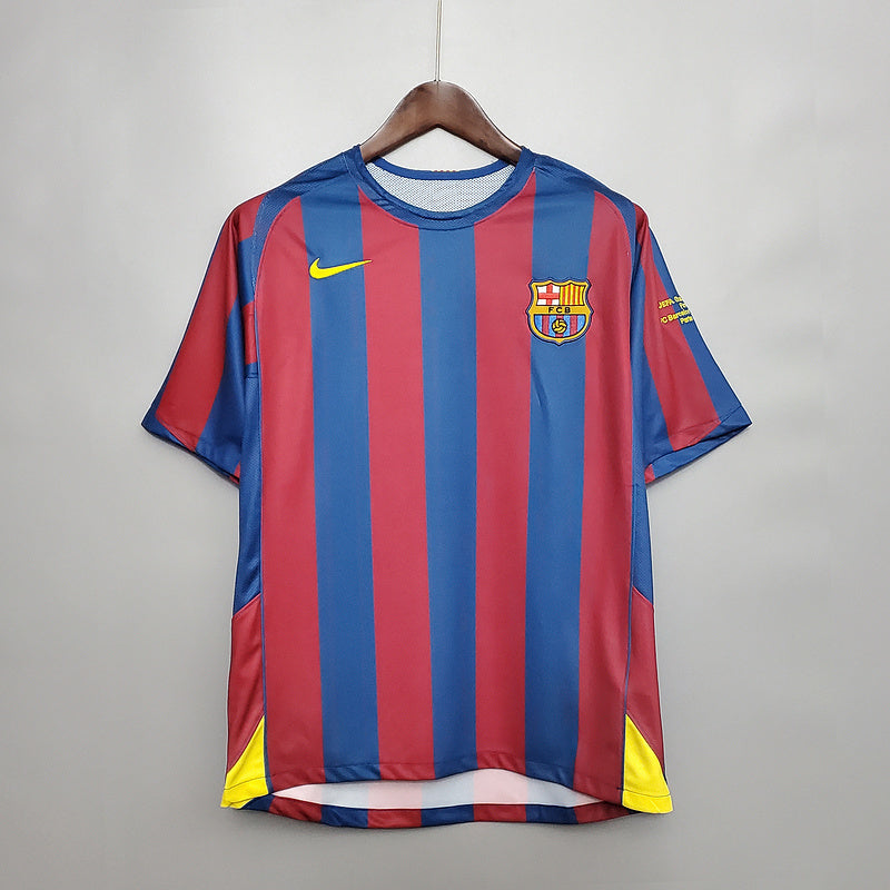 Camisa Barcelona Retrô 2006 Azul e Vermelha