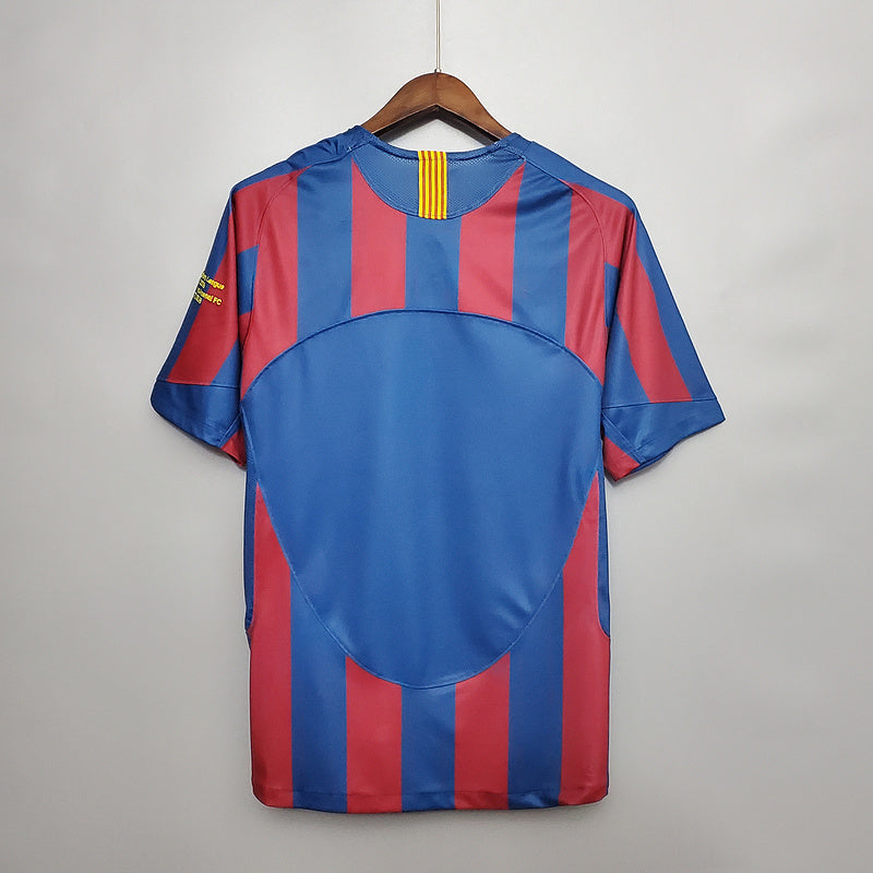 Camisa Barcelona Retrô 2006 Azul e Vermelha