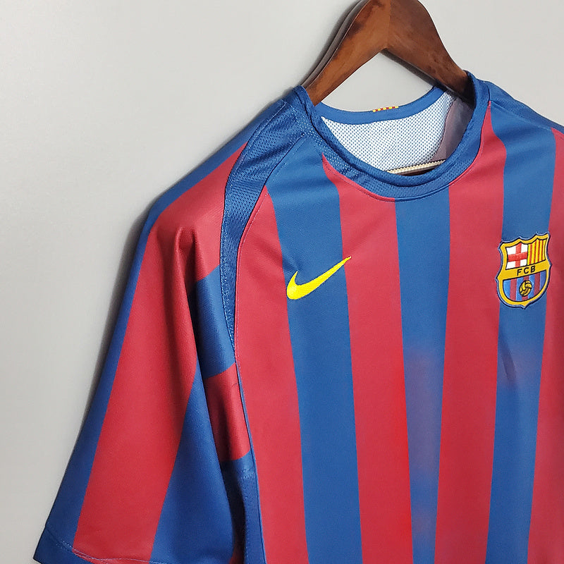 Camisa Barcelona Retrô 2006 Azul e Vermelha