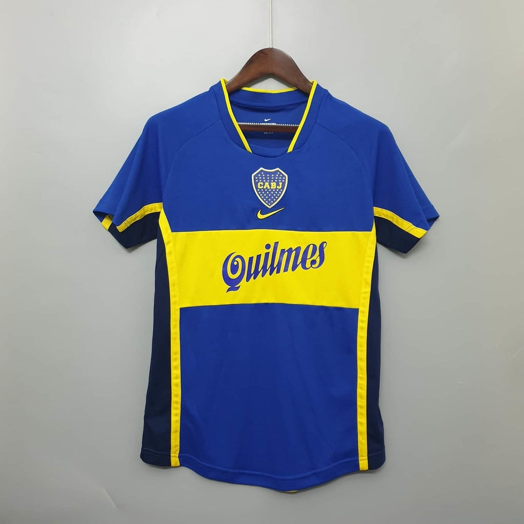 Camisa Boca Juniors Retrô 2001 Azul e Amarela